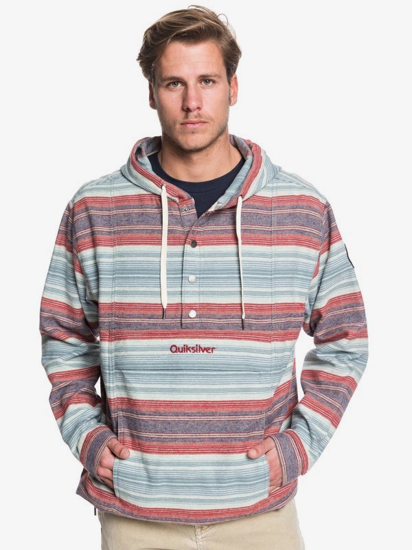 quiksilver, Neo Inca Hooded Flannel Anorak, BRICK RED (rqn0) 0 Neo Inca Hooded Flannel Anorak Red EQYJK03526 Quiksilver