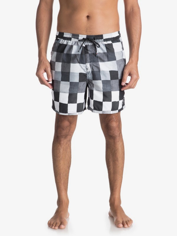 quiksilver, Resin Check 15" - Traje De Baño para Hombre, BLACK (kvj6) 0 Resin Check 15" - Traje De Baño para Hombre Negro EQYJV03313 Quiksilver