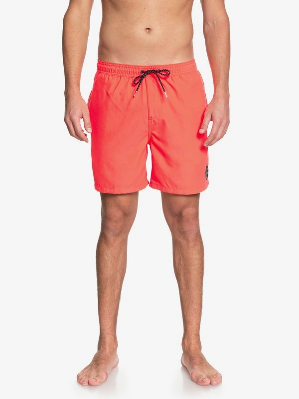 quiksilver, Everyday 17" Volleys, FIERY CORAL (mkz0) 0 Everyday 17" Volleys Pink EQYJV03365 Quiksilver