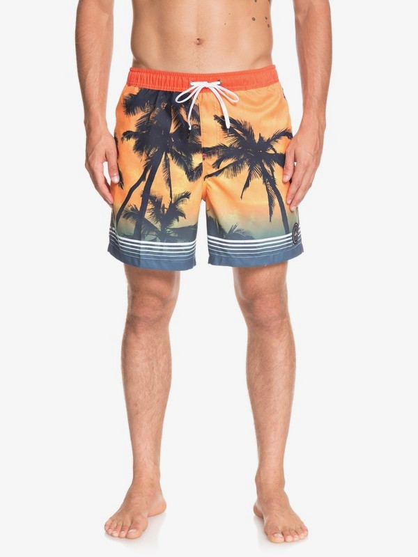 quiksilver, Paradise 17" - Short de Natación para Hombre, TIGER ORANGE (nme6) 0 Paradise 17" - Short de Natación para Hombre Naranja EQYJV03399 Quiksilver