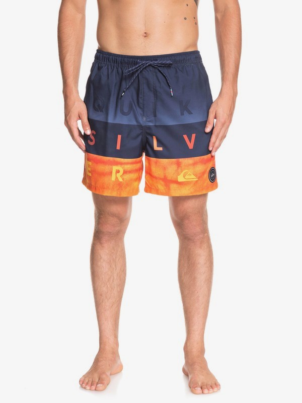 quiksilver, Word Block 17" - Swim Shorts for Men, MEDIEVAL BLUE (bte6) 0 Word Block 17" - Swim Shorts for Men Blue EQYJV03405 Quiksilver