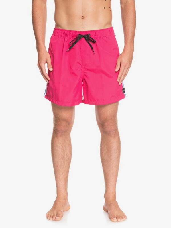quiksilver, Vibes 16" - Short de Natación para Hombre, CARMINE ROSE (mjq0) 0 Vibes 16" - Short de Natación para Hombre Rosa EQYJV03411 Quiksilver