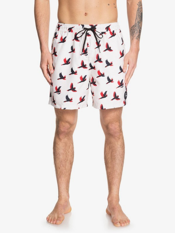 quiksilver, Cockatoo 17" Swim Shorts, GARDENIA (wby6) 0 Cockatoo 17" Swim Shorts White EQYJV03446 Quiksilver