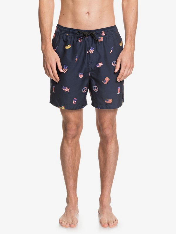 quiksilver, Hot Dog 17" Swim Shorts, NAVY BLAZER (byj6) 0 Hot Dog 17" Swim Shorts Blue EQYJV03447 Quiksilver