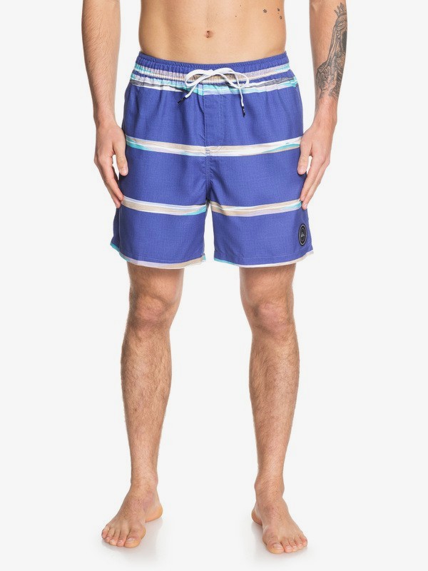 quiksilver, Dunes Stripes 17" Swim Shorts, ELECTRIC ROYAL (prm6) 0 Dunes Stripes 17" Swim Shorts Purple EQYJV03448 Quiksilver
