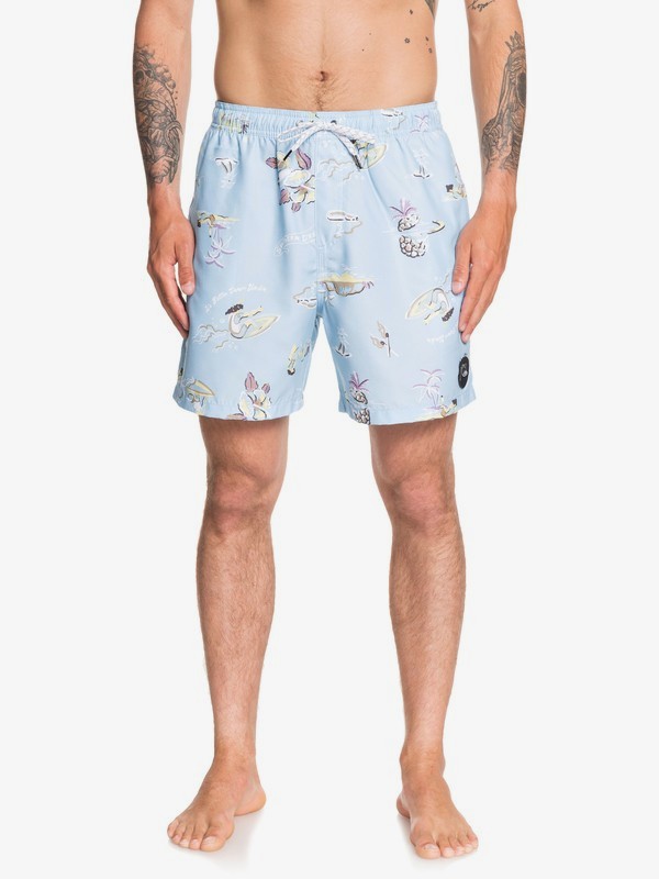 quiksilver, Southern Dreaming 17" Volleys, AIRY BLUE (bfa6) 0 Southern Dreaming 17" Volleys Blue EQYJV03511 Quiksilver
