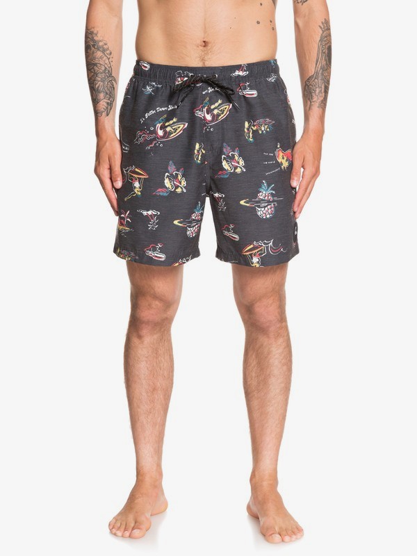 quiksilver, Southern Dreaming 17" Volleys, BLACK (kvj6) 0 Southern Dreaming 17" Volleys Black EQYJV03511 Quiksilver