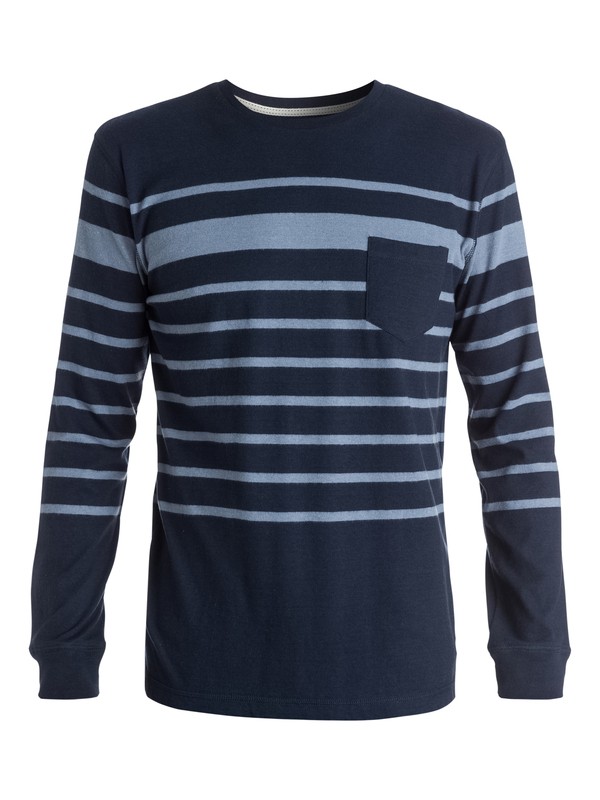 quiksilver, Tejido térmico Snit Crew Stripe, DARK DENIM (brq0) 0 Tejido térmico Snit Crew Stripe EQYKT03187 Quiksilver