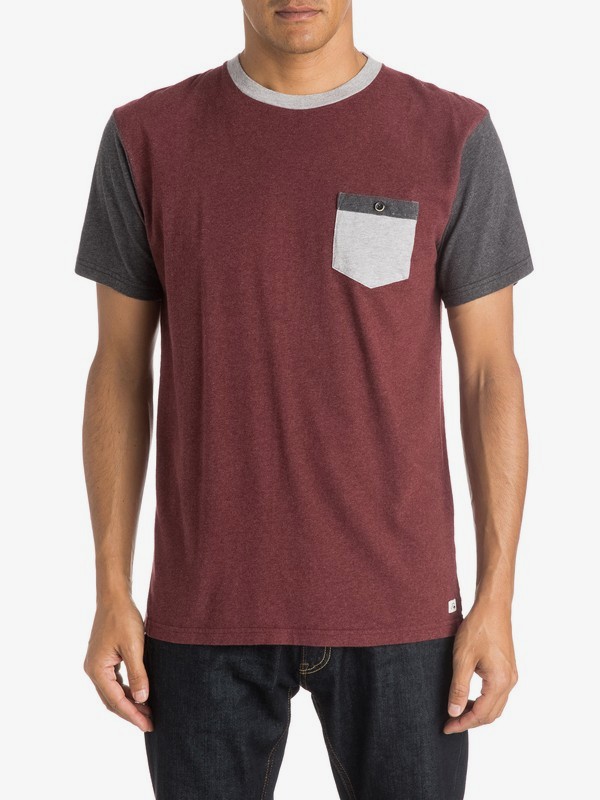 quiksilver, Baysic Pocket T-Shirt, PORT HEATHER (rrsh) 0 Baysic Pocket T-Shirt EQYKT03351 Quiksilver