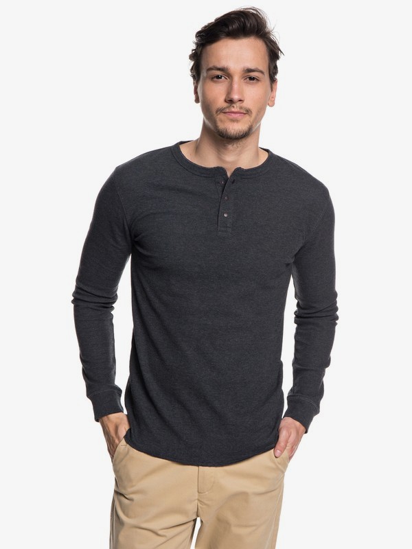 quiksilver, Packable Long Sleeve Thermal Top, DARK GREY HEATHER (krph) 0 Packable Long Sleeve Thermal Top EQYKT03758 Quiksilver