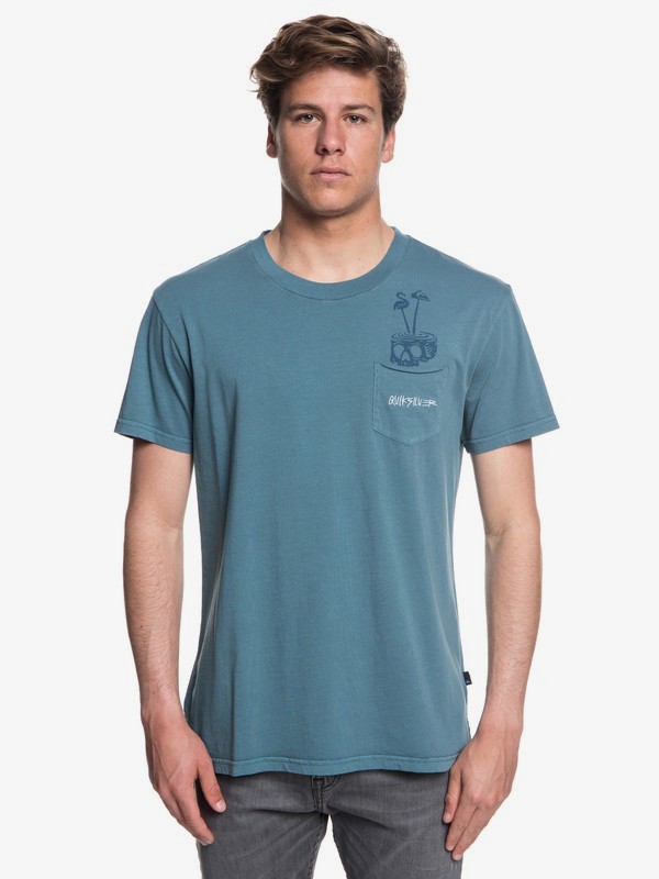 quiksilver, Skumel - Maglietta da Uomo, TAPESTRY (bph0) 0 Skumel - Maglietta da Uomo Blue EQYKT03760 Quiksilver