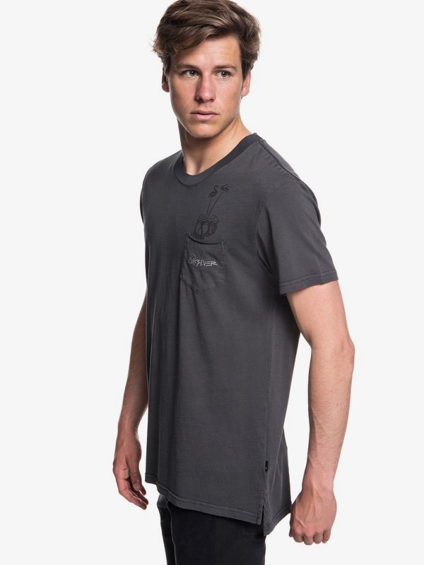quiksilver, Skumel - T-Shirt for Men, TARMAC (kta0) 0 Skumel - T-Shirt for Men Black EQYKT03760 Quiksilver
