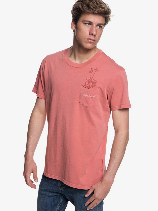 quiksilver, Skumel - T-Shirt for Men, DUSTY CEDAR (mmr0) 0 Skumel - T-Shirt for Men Pink EQYKT03760 Quiksilver