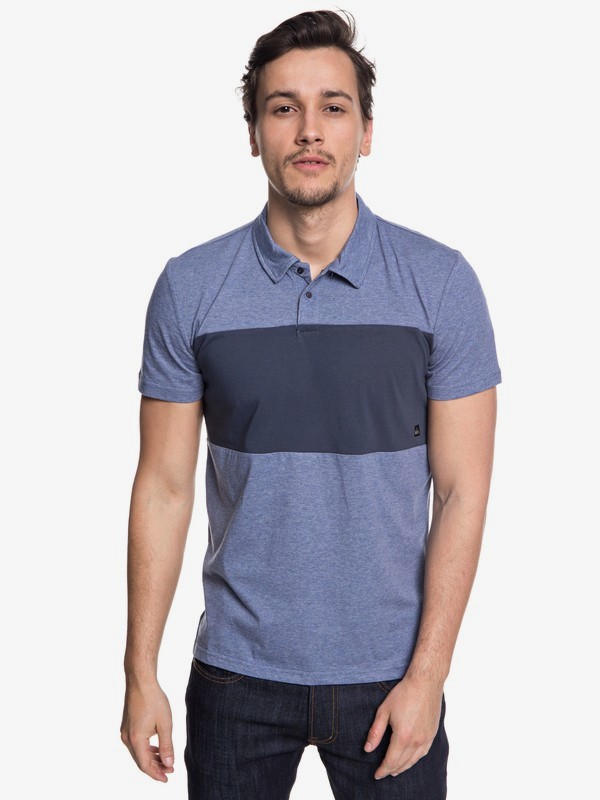quiksilver, Kuju - Funktionelles, kurzärmliges Polo-Hemd für Männer, BIJOU BLUE HEATHER (bngh) 0 Kuju - Funktionelles, kurzärmliges Polo-Hemd für Männer Blau EQYKT03770 Quiksilver