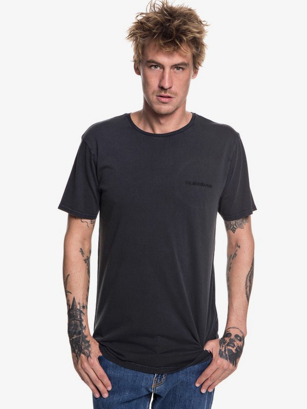 quiksilver, Acid Sun - T-Shirt for Men, TARMAC (kta0) 0 Acid Sun - T-Shirt for Men Black EQYKT03786 Quiksilver