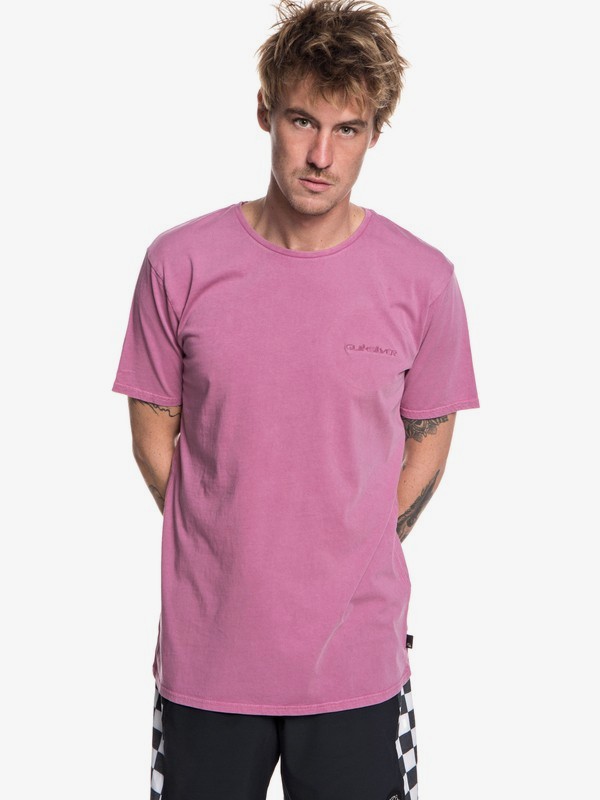 quiksilver, Acid Sun - T-Shirt voor Heren, MELLOW MAUVE (mmb0) 0 Acid Sun - T-Shirt voor Heren Pink EQYKT03786 Quiksilver
