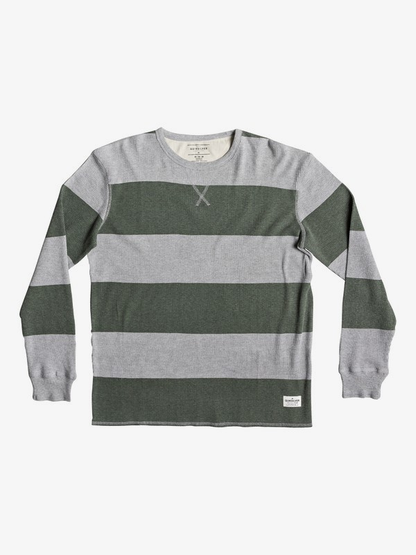 quiksilver, Jaa Mata Long Sleeve Thermal Top, LGH BOLD STRIPE (sjs6) 0 Jaa Mata Long Sleeve Thermal Top Grey EQYKT03798 Quiksilver