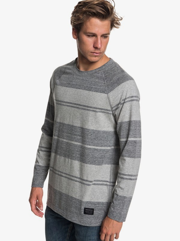 quiksilver, Suko Circle Stripe Long Sleeve Tee, DGH SUKO STRIPE (krp3) 0 Suko Circle Stripe Long Sleeve Tee Black EQYKT03801 Quiksilver