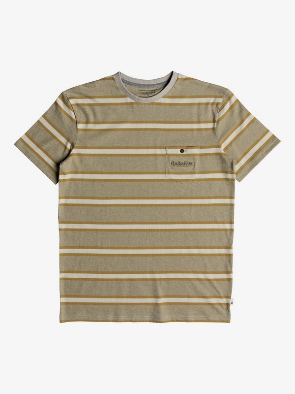 quiksilver, Okinawa Blue Pocket Tee, PLAGE SMALL STRIPE (ckk3) 0 Okinawa Blue Pocket Tee Brown EQYKT03803 Quiksilver