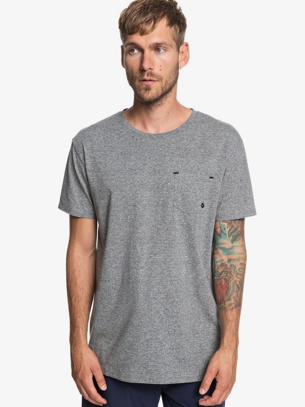 quiksilver, Adapt UPF 30 Tee, MEDIUM GREY HEATHER (kpvh) 0 Adapt UPF 30 Tee Black EQYKT03831 Quiksilver