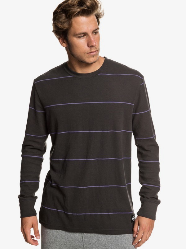 quiksilver, Grafton Keys Long Sleeve Top, TARMAC GRAFTON KEY (kta3) 0 Grafton Keys Long Sleeve Top Black EQYKT03834 Quiksilver