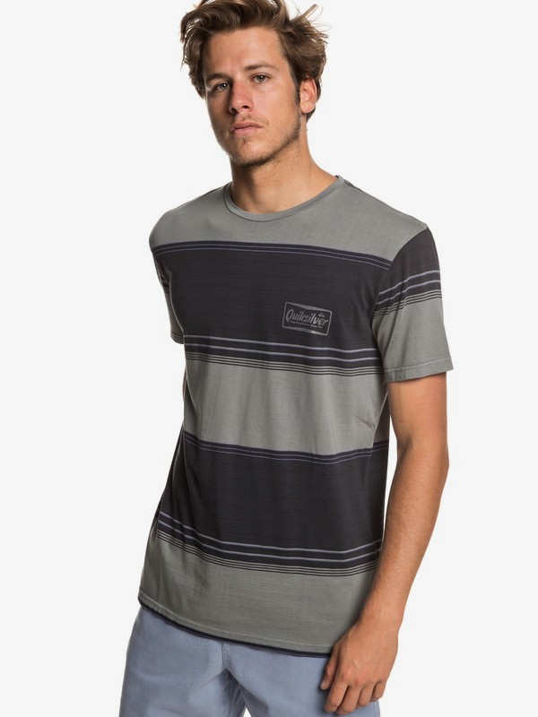 quiksilver, Gradient Stripe Tee, TARMAC GRADIENT STRIPES (kta3) 0 Gradient Stripe Tee Black EQYKT03849 Quiksilver