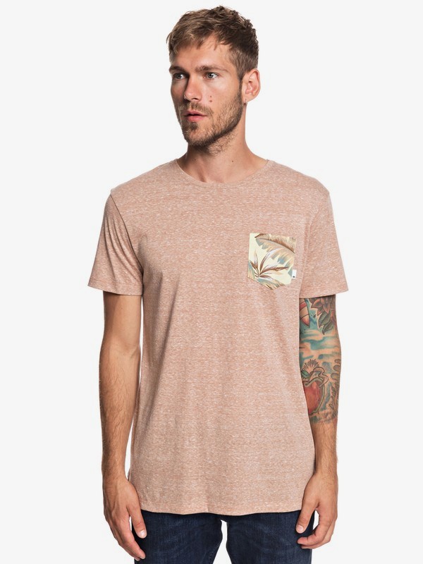 quiksilver, Broken Leash - Camiseta con Bolsillo para Hombre, PRALINE (ckq0) 0 Broken Leash - Camiseta con Bolsillo para Hombre Marron EQYKT03862 Quiksilver