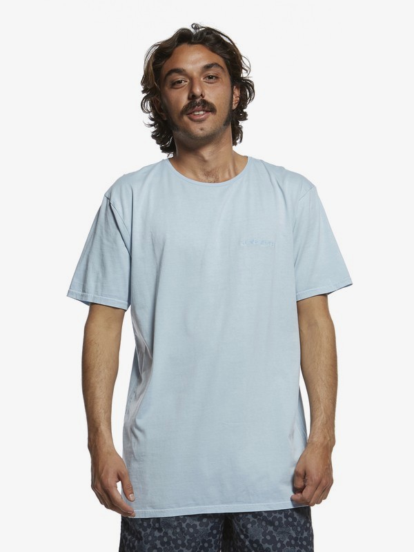quiksilver, Originals Tee, AIRY BLUE (bfa0) 0 Originals Tee Blue EQYKT03879 Quiksilver