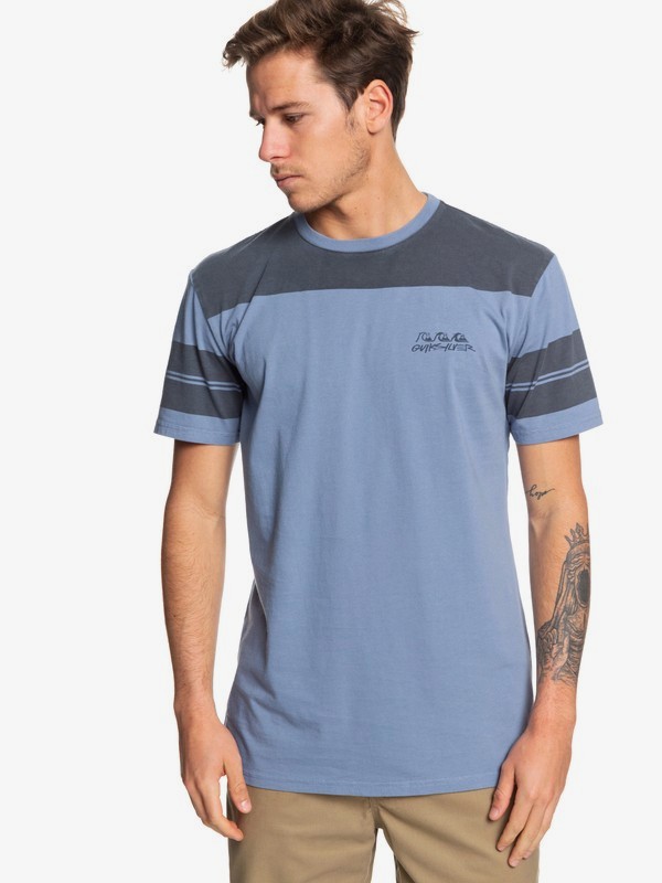 quiksilver, Wodonga Konga Tee, STONE WASH (bkj0) 0 Wodonga Konga Tee Blue EQYKT03881 Quiksilver