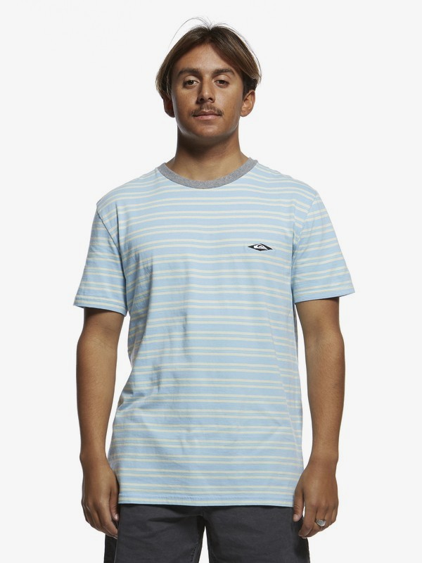 quiksilver, Originals Small Scale Tee, AIRY BLUE OG SMALL STRIPE (bfa3) 0 Originals Small Scale Tee Blue EQYKT03882 Quiksilver