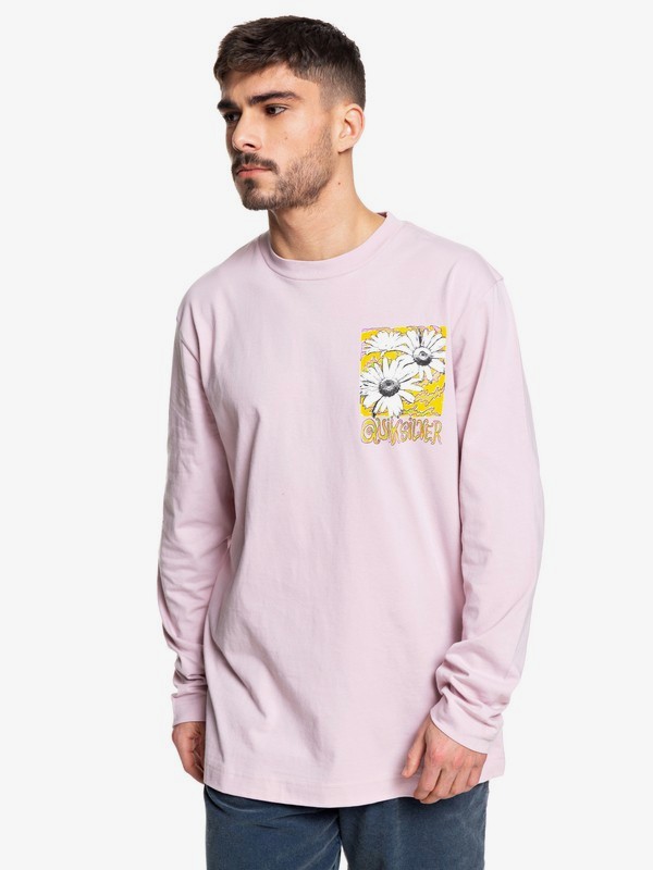 quiksilver, Positive Vibrations Long Sleeve Skate Tee, KEEPSAKE LILAC (mgm0) 0 Positive Vibrations Long Sleeve Skate Tee Pink EQYKT03955 Quiksilver