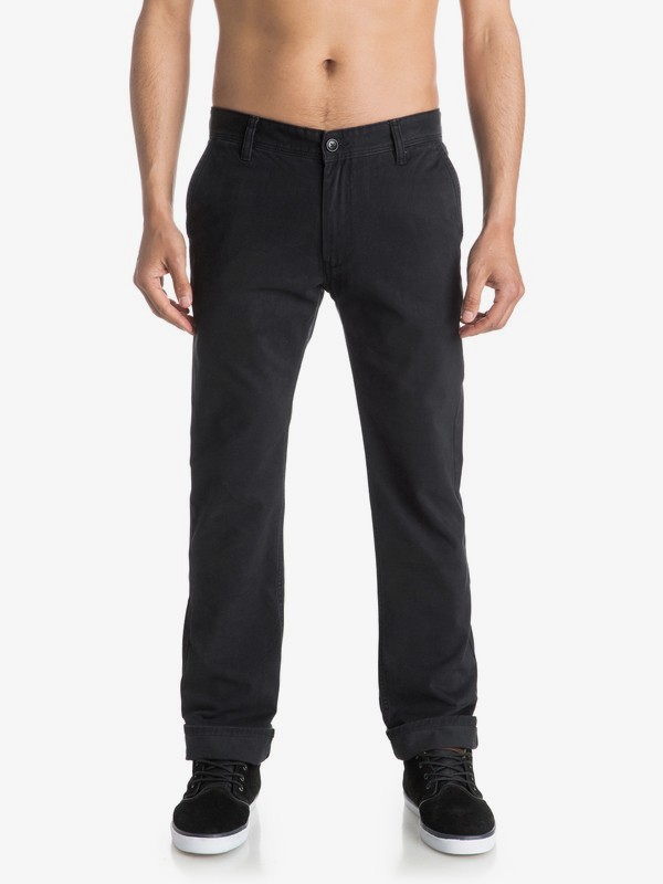 quiksilver, Everyday - Pantalon chino, BLACK (kvj0) 0 Everyday - Pantalon chino Noir EQYNP03093 Quiksilver
