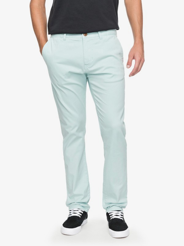 quiksilver, Брюки-чинос Krandy, EGGSHELL BLUE (bfd0) 0 Брюки-чинос Krandy Синий EQYNP03108 Quiksilver