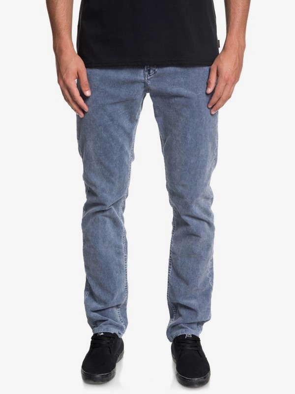 quiksilver, Kracker Straight Fit Corduroy Pants, BLUE NIGHTS (bst0) 0 Kracker Straight Fit Corduroy Pants Blue EQYNP03129 Quiksilver