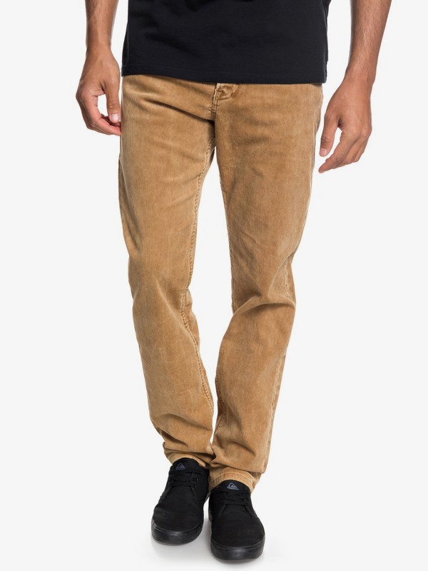 quiksilver, Kracker Straight Fit Corduroy Pants, RUBBER (cpp0) 0 Kracker Straight Fit Corduroy Pants Brown EQYNP03129 Quiksilver