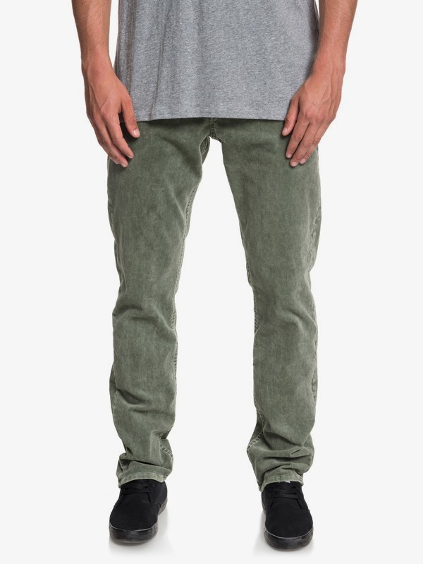 quiksilver, Kracker Straight Fit Corduroy Pants, THYME (cqy0) 0 Kracker Straight Fit Corduroy Pants Brown EQYNP03129 Quiksilver