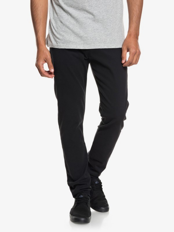 quiksilver, Dawn To Dust - Slim Fit Trousers for Men, BLACK (kvj0) 0 Dawn To Dust - Slim Fit Trousers for Men Black EQYNP03140 Quiksilver
