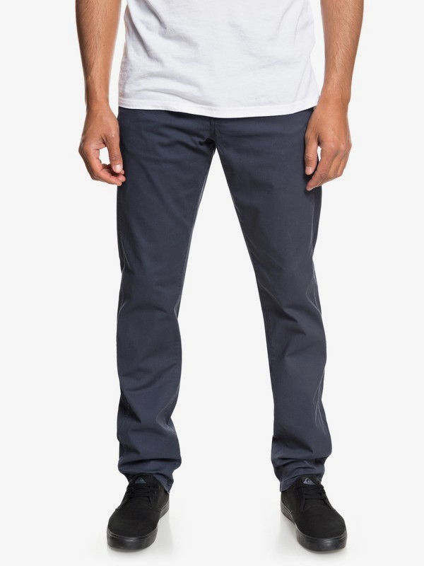 quiksilver, Krandy - Straight Trousers for Men, BLUE NIGHTS (btk0) 0 Krandy - Straight Trousers for Men Blue EQYNP03151 Quiksilver