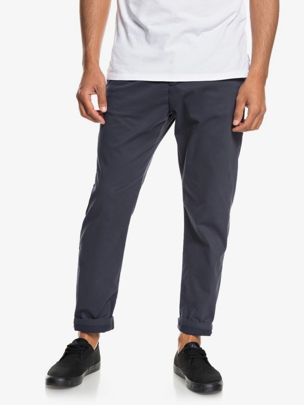 quiksilver, QTRVL - Crop Chinos for Men, BLUE NIGHTS (btk0) 0 QTRVL - Crop Chinos for Men Blue EQYNP03152 Quiksilver