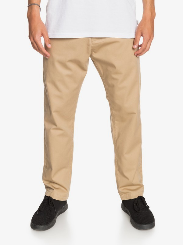 quiksilver, Брюки-чинос Disaray, PLAGE (ckk0) 0 Брюки-чинос Disaray Коричневый EQYNP03161 Quiksilver