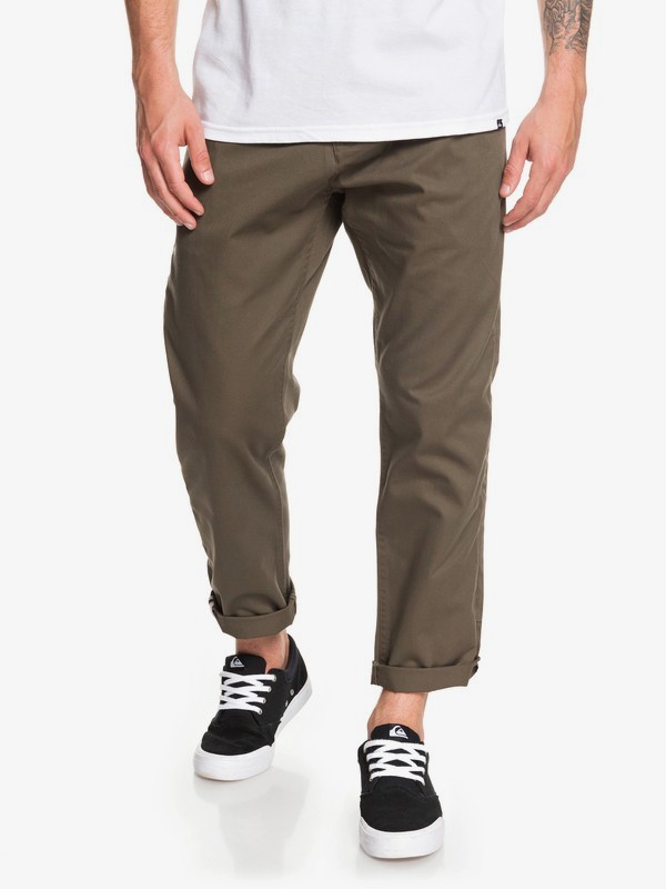 quiksilver, Disaray Chinos, CROCODILE (crn0) 0 Disaray Chinos Brown EQYNP03161 Quiksilver