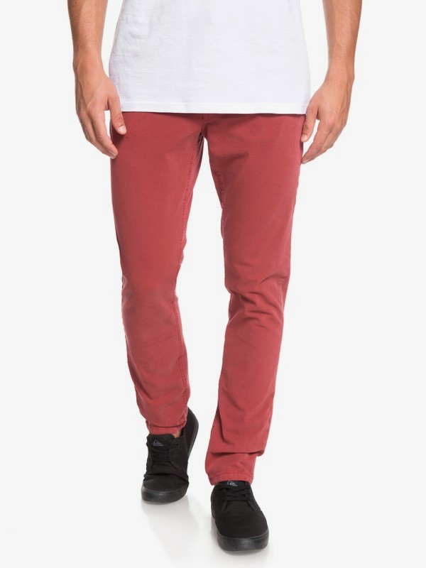 quiksilver, Krandy - Chinos mit Slim Fit für Männer, BRICK RED (rqn0) 0 Krandy - Chinos mit Slim Fit für Männer Rot EQYNP03169 Quiksilver