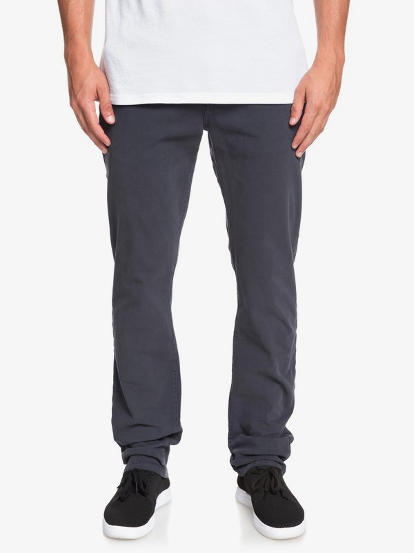 quiksilver, Прямые брюки-чинос Krandy, BLUE NIGHTS (bst0) 0 Прямые брюки-чинос Krandy Синий EQYNP03170 Quiksilver