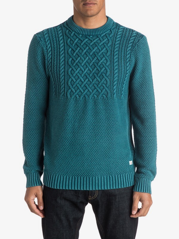 quiksilver, Roughtide Sweater, DARK DENIM (brq0) 0 Roughtide Sweater EQYSW03108 Quiksilver