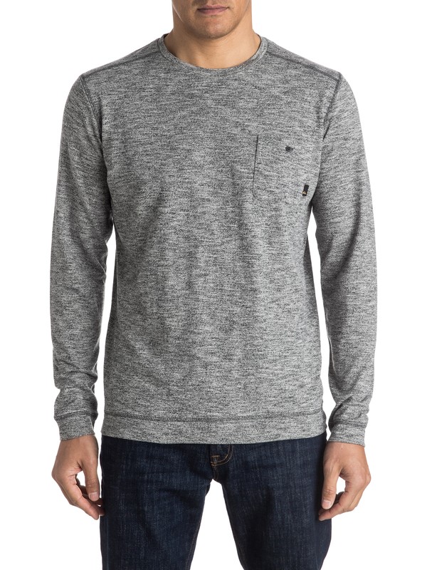 quiksilver, Lindow Sweatshirt, DARK GREY HEATHER (ktfh) 0 Lindow Sweatshirt EQYSW03142 Quiksilver