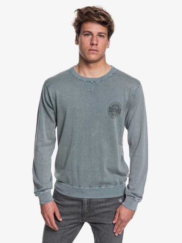 quiksilver, Miyako Reef - Jersey para Hombre, DARK FOREST (bpg0) 0 Miyako Reef - Jersey para Hombre Azul EQYSW03221 Quiksilver