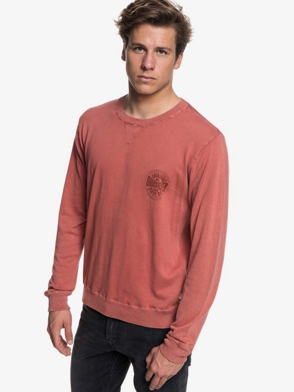 quiksilver, Miyako Reef - Jersey para Hombre, BARN RED (rqj0) 0 Miyako Reef - Jersey para Hombre Rojo EQYSW03221 Quiksilver