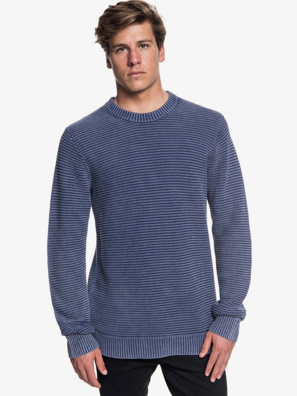 quiksilver, Inland Seto - Pull col rond pour Homme, MEDIEVAL BLUE (bte0) 0 Inland Seto - Pull col rond pour Homme Bleu EQYSW03223 Quiksilver