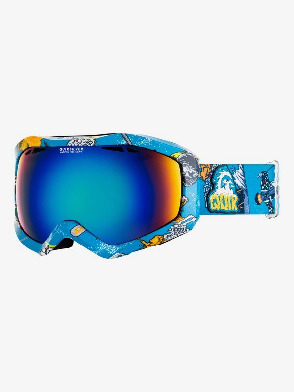 quiksilver, Fenom Art Series - Máscara para esquí/snowboard para Hombre, BLACK_A DAY AT THE MOUNTAIN GL (kvj9) 0 Fenom Art Series - Máscara para esquí/snowboard para Hombre Negro EQYTG03059 Quiksilver