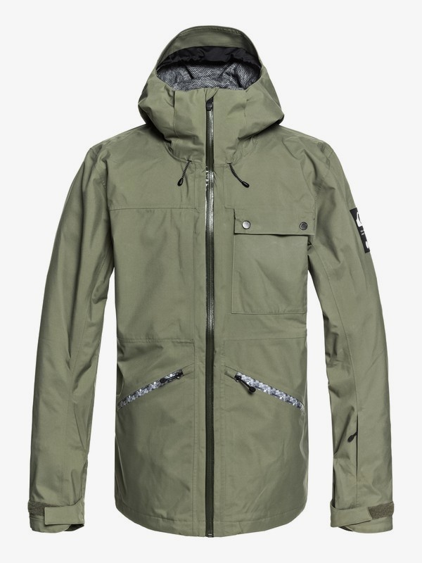 quiksilver, Snow SpinDye® - Veste de snow pour Homme, GRAPE LEAF (cre0) 0 Snow SpinDye® - Veste de snow pour Homme Marron EQYTJ03171 Quiksilver